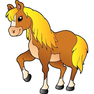 Cartoon Horses Clipart - Cartoon Animal Images