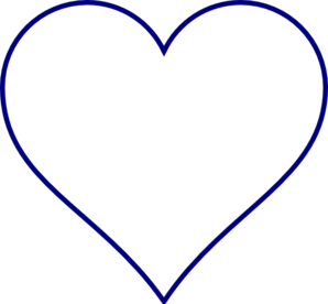 Blue Heart clip art - vector clip art online, royalty free ...