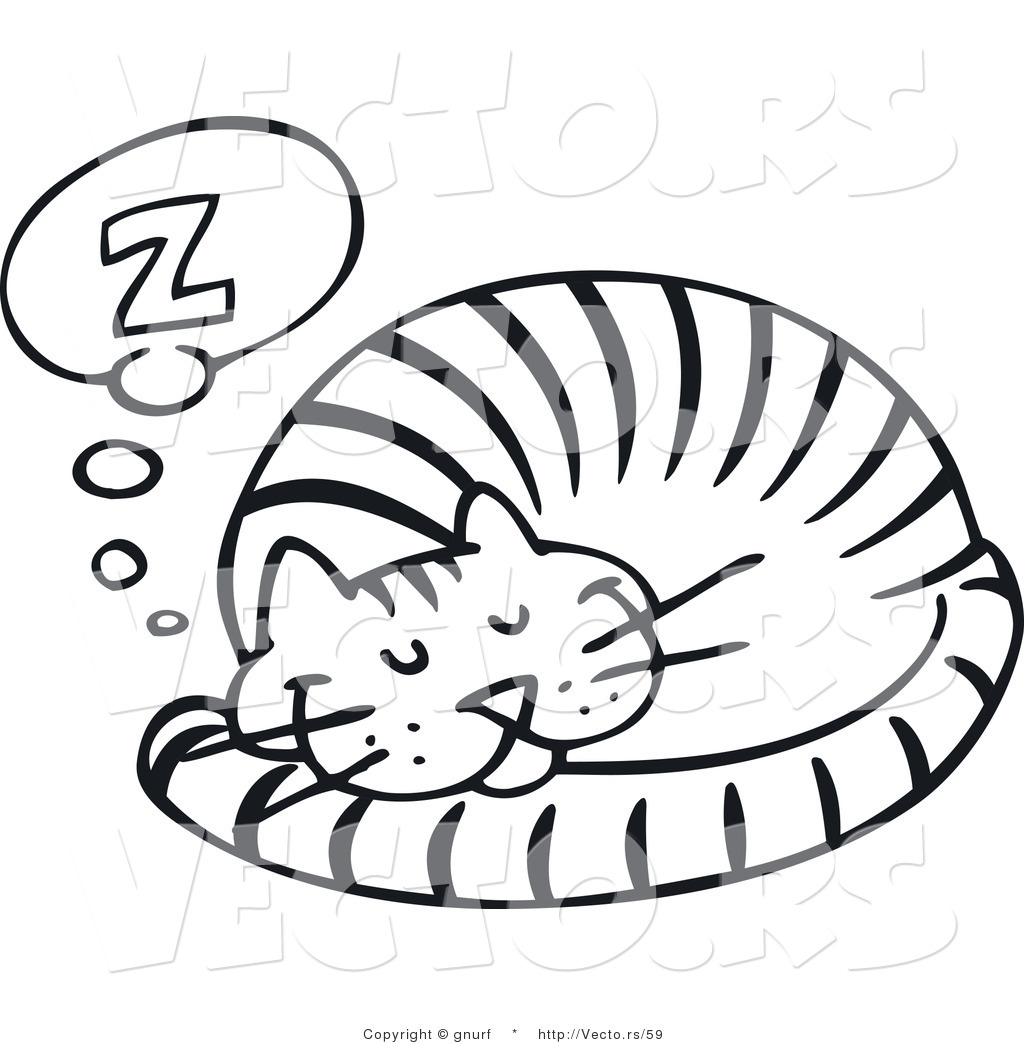 clipart sleeping cat - photo #24