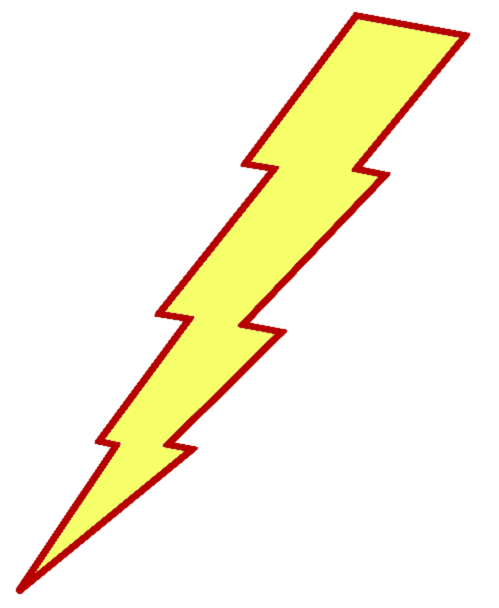 Zeus Lightning Bolt Clipart