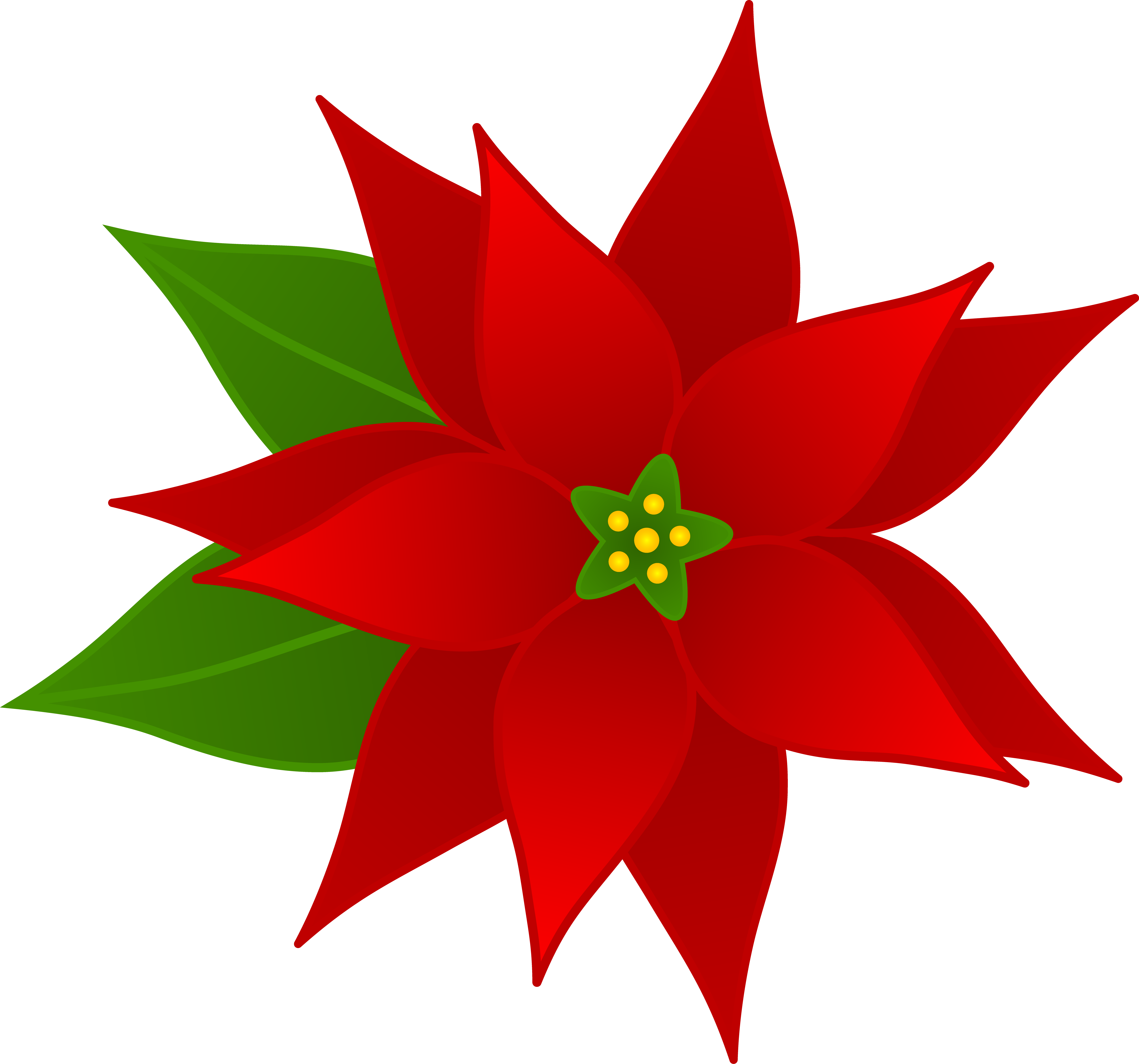 Free christmas flower clip art - ClipartFox