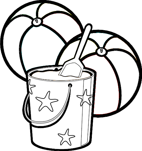 Beach Ball Coloring Pages