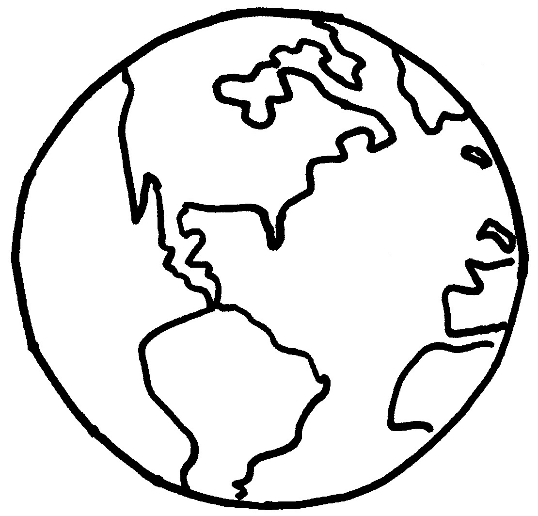 Best Photos of Earth Sketch Drawing - Travel the World Planet ...