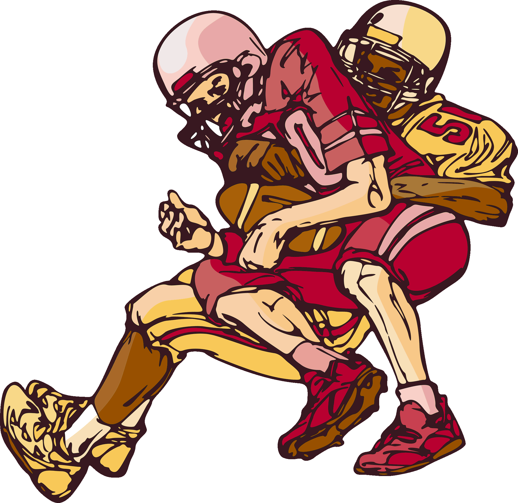 Cartoon football player clipart clipart - Clipartix