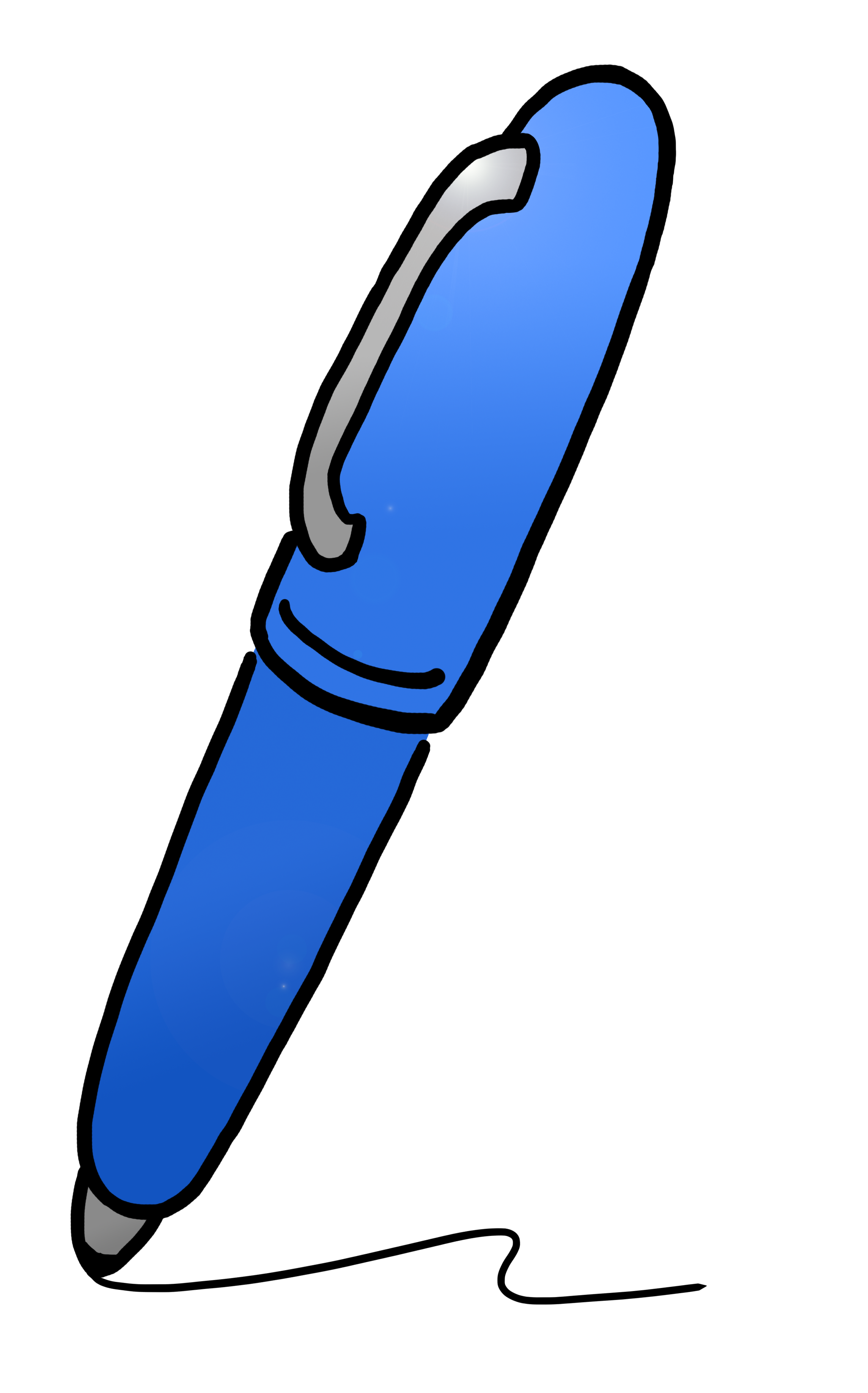 Cartoon Pen Writing Clipart