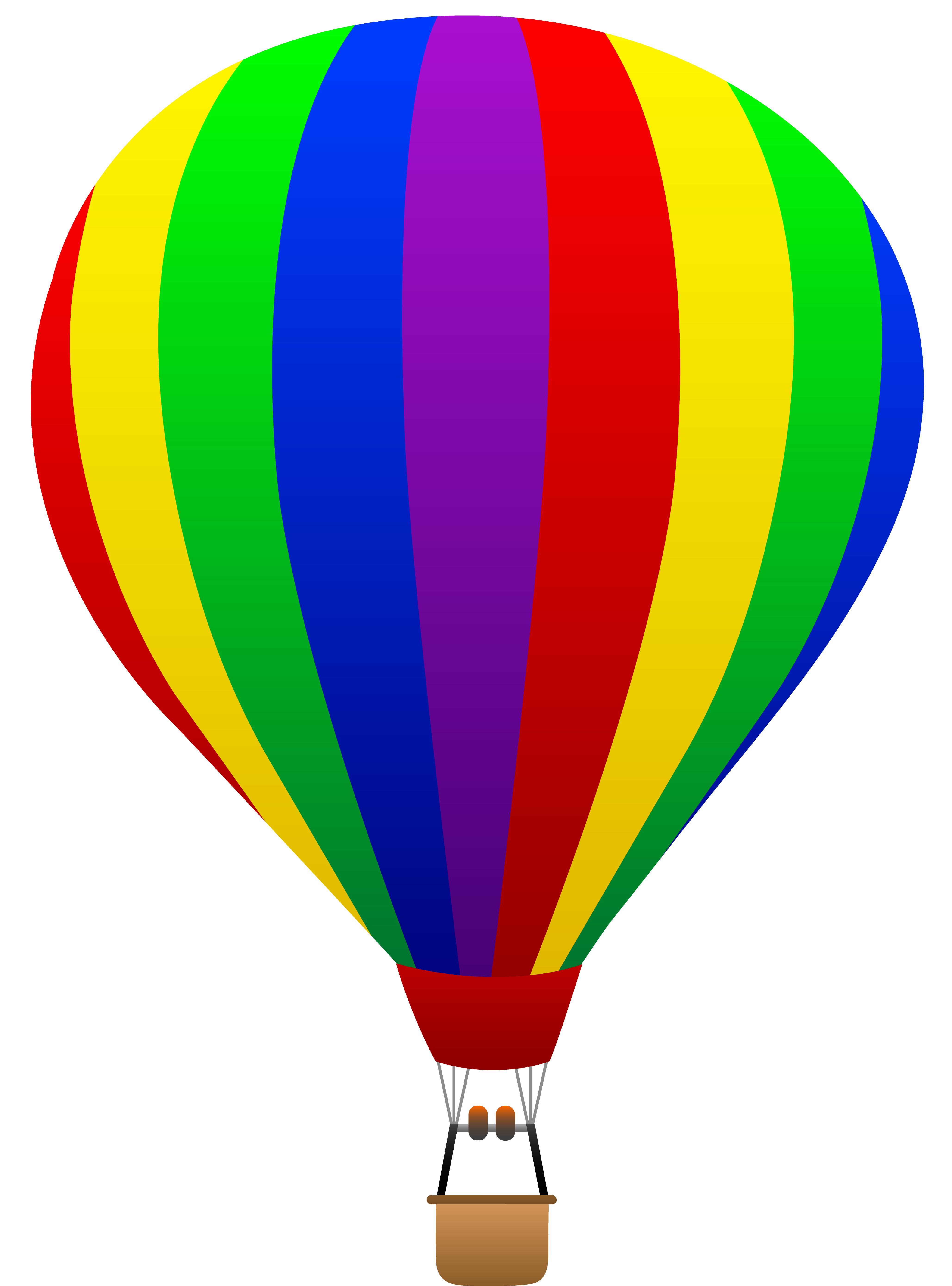 Animated hot air balloon clipart