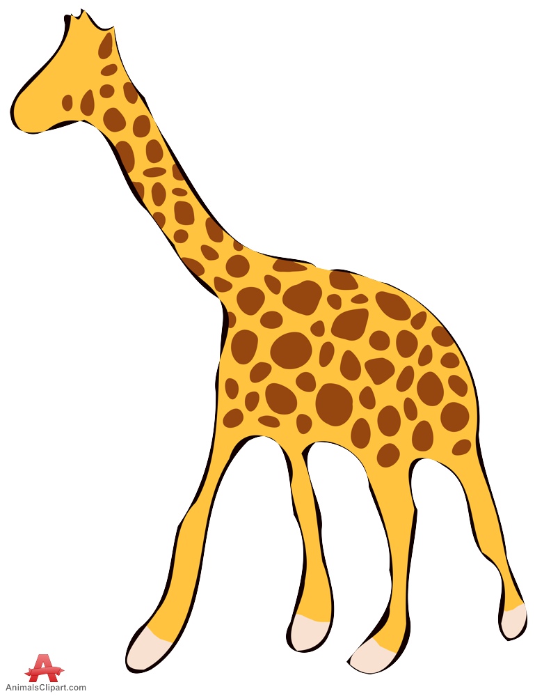 Colored Giraffe Sketch Clipart | Free Clipart Design Download