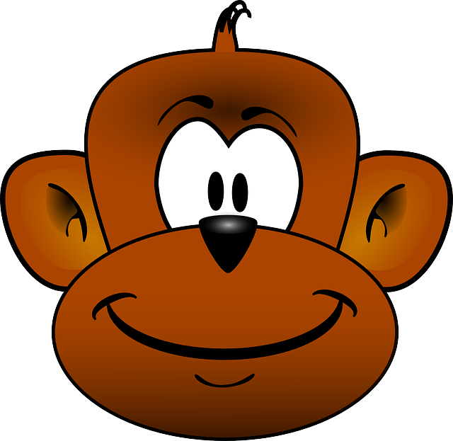 HEAD, MONKEY, CARTOON, HEADS, MONKEYS, COLOR, HAPPY - Public ...