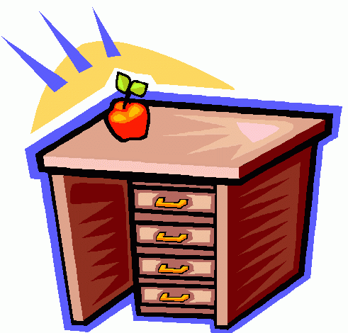 Apple On The Table Clipart