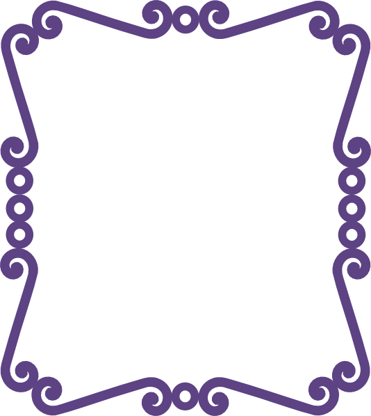 Scrolly Frame New Purple Clip Art - vector clip art ...