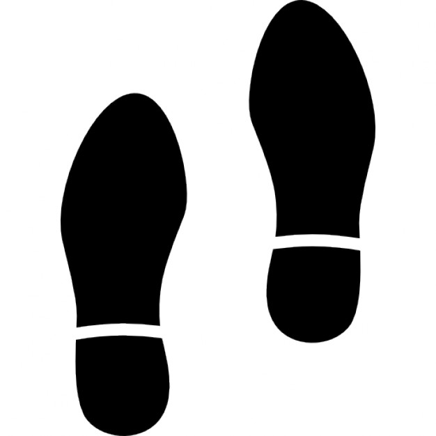 Shoes footprints pair Icons | Free Download