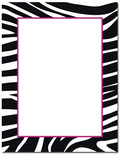 8 Best Images of Free Printable Zebra Borders - Pink Zebra Print ...