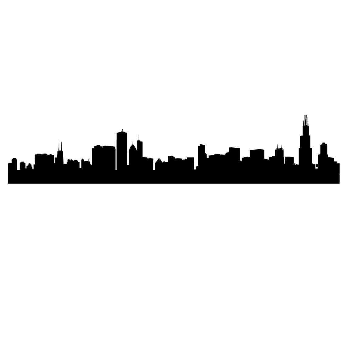 chicago skyline silhouette white › infotravel.club