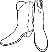 Clipart Outline Of Boots - ClipArt Best
