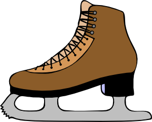 Ice Skate Shoe clip art Free Vector