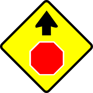 Leomarc Caution Stop Sign Clip Art - vector clip art ...