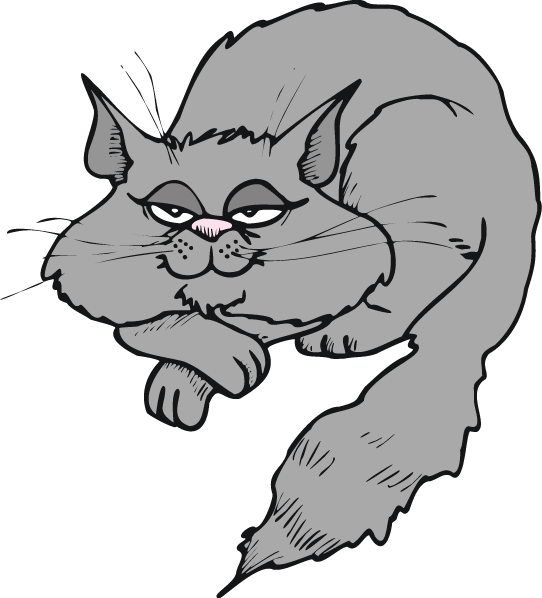 Animals Ss C Cartoon021 Gif Scared Cat. 