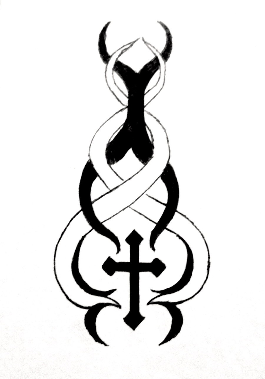 Tribal Cross Design