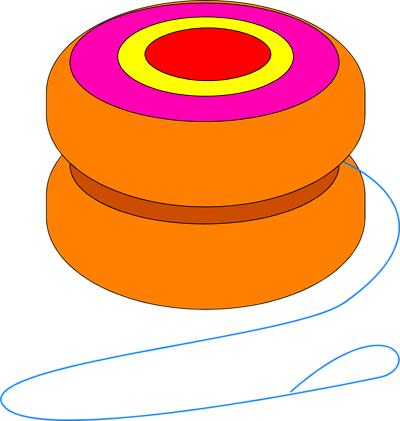 Free Stock Photos | Illustration Of An Orange Yo-yo | # 7899 ...