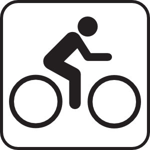 Map Symbols Bike clip art Free Vector