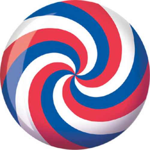 Viz-A-Ball Spiral Red/White/Blue 10 16 ONLY Bowling Balls FREE