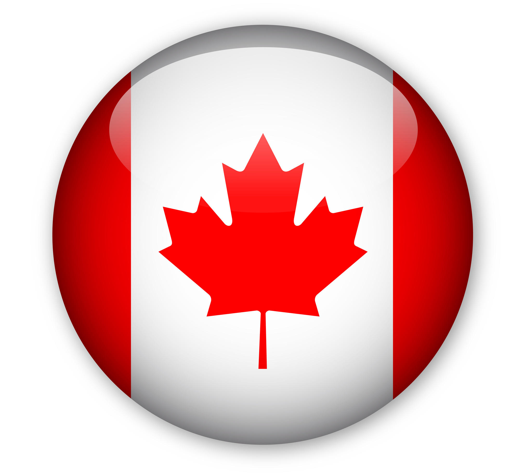 Canadian flag button - The Observation Deck