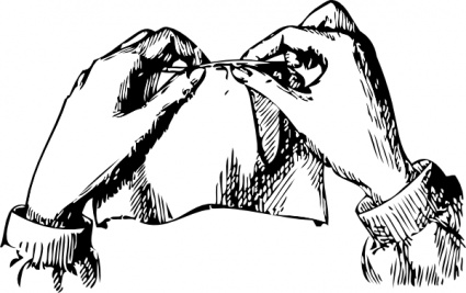 Download Sewing Hands clip art Vector Free