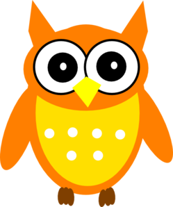 Orange Owl Clip Art - vector clip art online, royalty ...