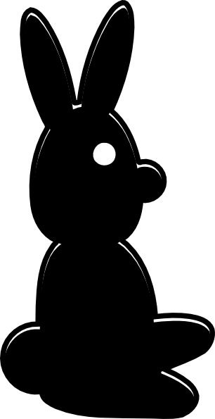 Silhouette Rabbit Clip art - Games - Download vector clip art online