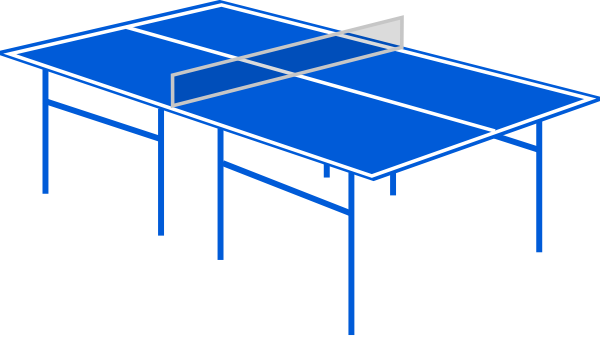 Table Tennis Table clip art - vector clip art online, royalty free ...