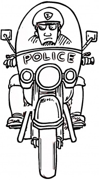 Police Officer coloring page | Super Coloring