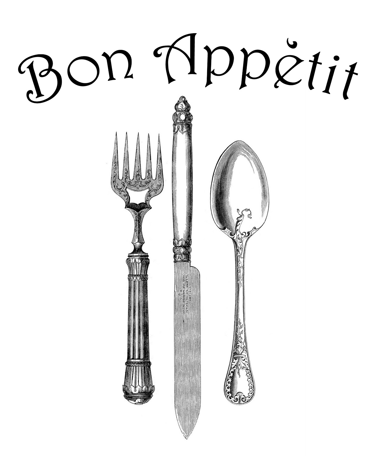 vintage cutlery clip art - photo #39