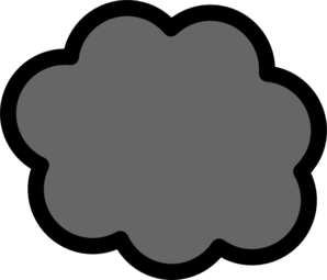 Gray Cloud clip art - vector clip art online, royalty free ...