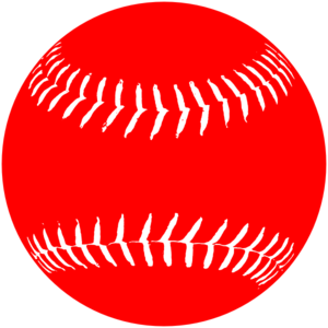 Red White Softball clip art - vector clip art online, royalty free ...
