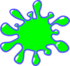 Green Splatter clip art - vector clip art online, royalty free ...