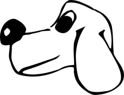 Dog Head clip art vector, free vectors