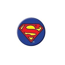 SUPERMAN logo pin DC comics pinback button