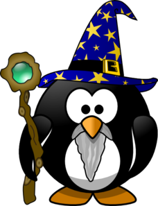 Magician Penguin Clip Art - vector clip art online ...