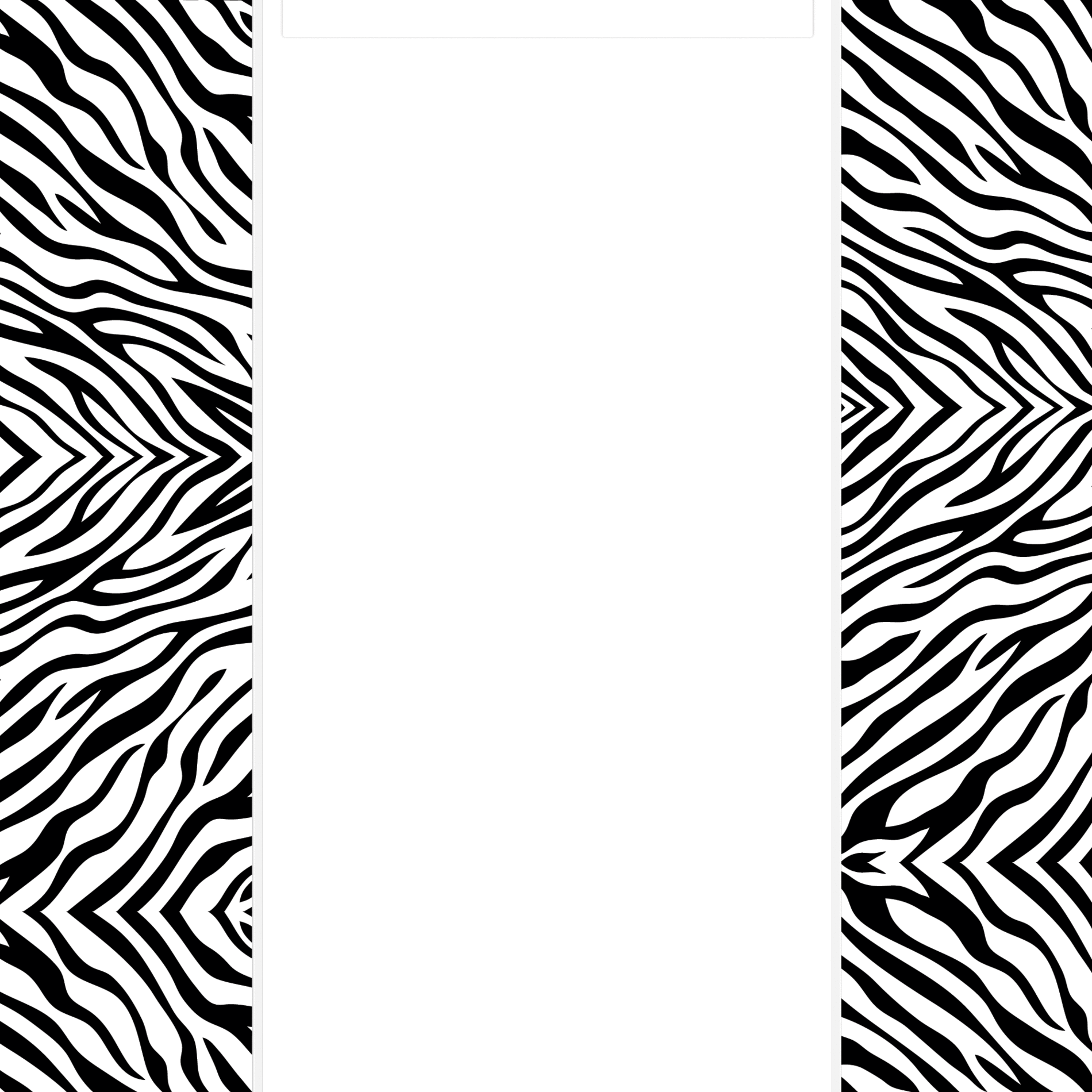 Printable Zebra Print Stencil Clipart - Free to use Clip Art Resource
