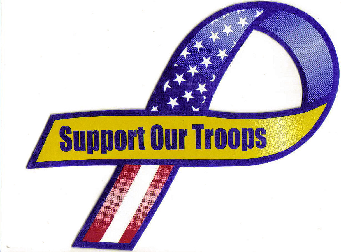Support our troops clipart