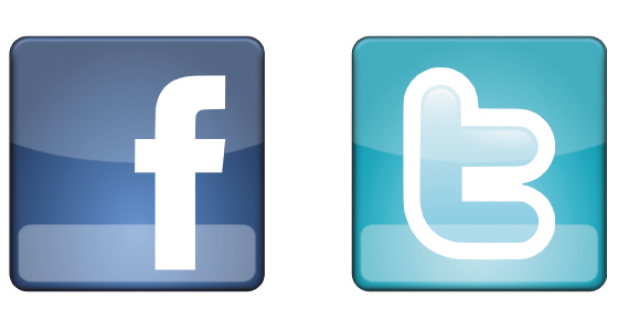 15 Twitter And Facebook Icons Images - Facebook and Twitter Icons ...