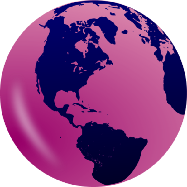Color world globe clipart