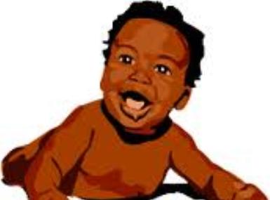 Image of African American Baby Clipart #2568, Cartoon Black Boy ...