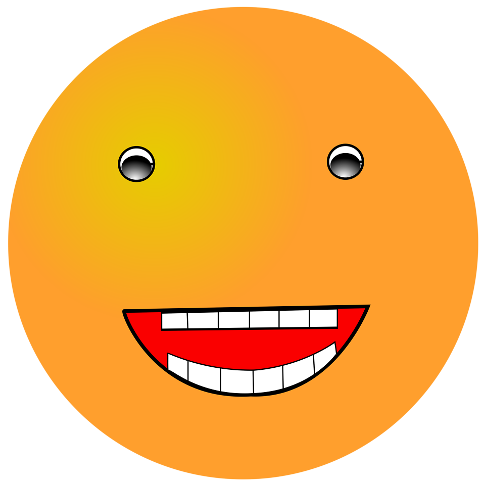 Smiley | Free Stock Photo | Illustration of an orange smiley face ...