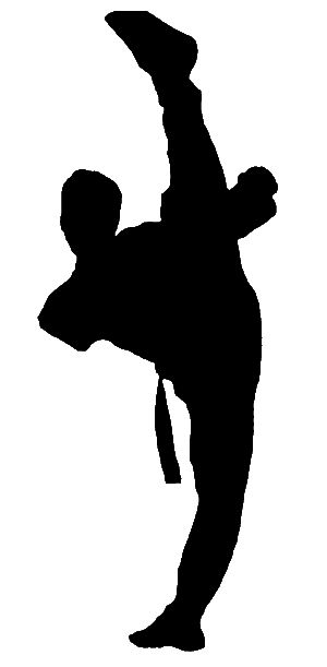 Taekwondo kicks clipart