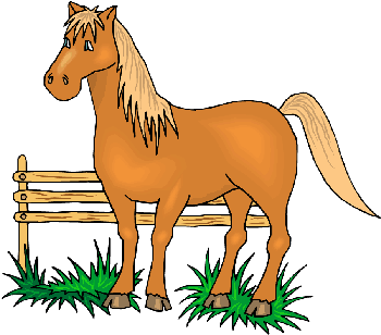 Pony Clip Art On Farm - Free Clipart Images