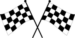 Racing flags clipart