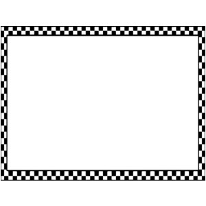 Black Checkerboard Border clip art - Polyvore