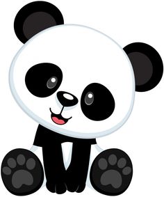 Cute panda clip art