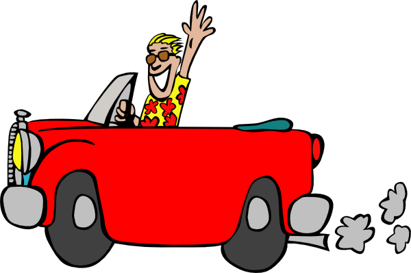 Free clipart speeding car